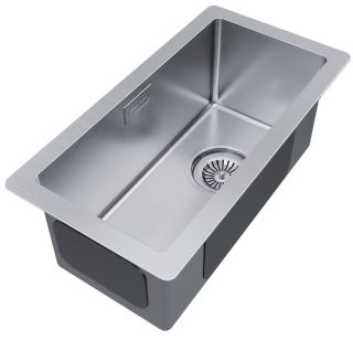 Мойка кухонная Paulmark Klein PM202344-BS брашированная нержавеющая сталь