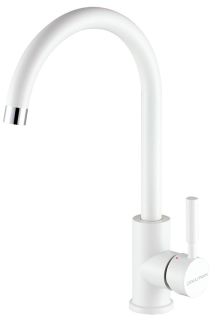 Смеситель для кухни Paulmark Holstein Ho212063-431 белый матовый