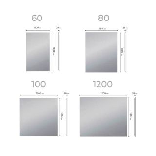 Зеркало с подсветкой Vigo Quadro Comfort 146 100 см