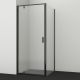 Душевой уголок Wasserkraft Elbe 74P29 80x100см чёрный матовый