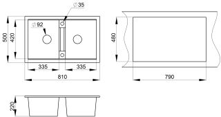 Мойка кухонная Granula GR-8101 черный