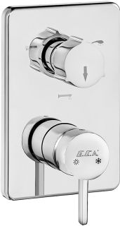 Смеситель для ванны и душа E.C.A. Purity 102167302HEX-K хром