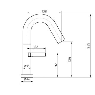 Cмеситель для раковины Knotlor SS-30/RB, бронза
