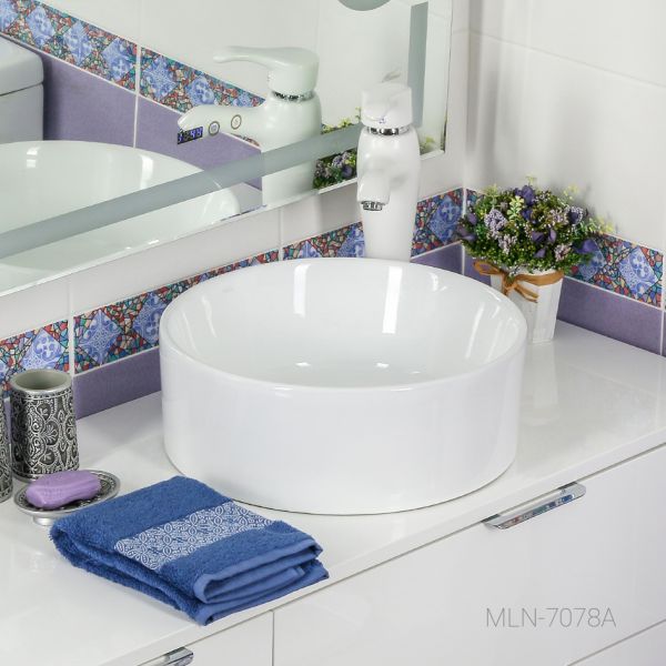 Накладная раковина Melana 7078A-805 41см белый