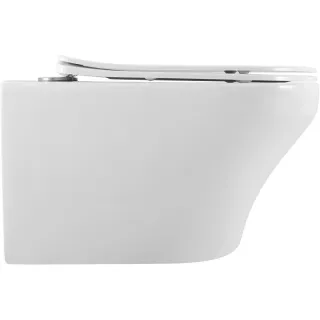 Унитаз подвесной ArtMax Gina AM218CHR безободковый с сиденьем микролифт белый