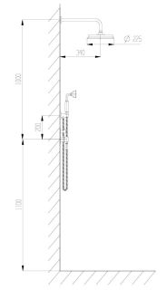 Душевая система Boch Mann Marbella Top хром ВМ8732