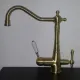 Смесители для кухни Gappo G4391-4 с подключением под фильтр бронза
