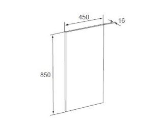 Зеркало Roca Gap ZRU9000090 45 см со светильником