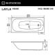 Гидромассажная ванна WHITECROSS Layla 0102.180080.100.SOFT.WH 180x80 см Soft белый