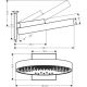 Верхний душ Hansgrohe Rainfinity 26234700 матовый белый