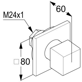 Переключатель потоков Kludi Decus 54847N275 на два потребителя сталь оружейная брашированная