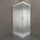 Душевая кабина Triton Квадро Щ0000045508 120x80 см профиль белый стекло с узором