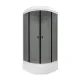 Душевая кабина Triton Грэй Щ0000066463 90x90 см профиль чёрный стекло тонированное