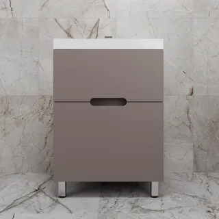 Напольная тумба под раковину Style Line Матис ЛС-00002433 60 см тауп тёмный