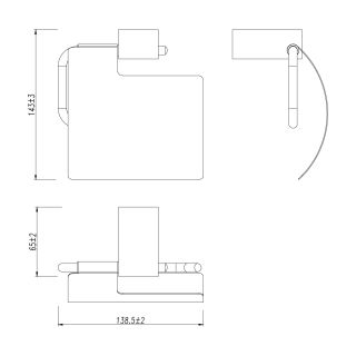 Держатель для туалетной бумаги Lemark Smooth Line 9721010 хром