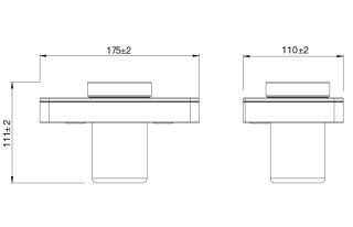 Стакан для зубных щёток Lemark Glass Line 9731034 с держателем хром/белое стекло
