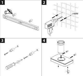 Стакан для зубных щёток Lemark Glass Line 9731034 с держателем хром/белое стекло