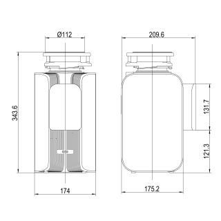 Измельчитель пищевых отходов Lemark Don 4000 9940096 чёрный