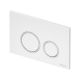 Клавиша смыва TECE TECESpring 9940103 белый глянцевый контур клавиш хром глянцевый