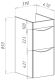Тумба под раковину для стиральной машины Bellezza Олиссия 100см белый 00000011199