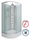 Душевая кабина Niagara NG-33194-14RBKTG с гидромассажем 110x90см серебро/матовое