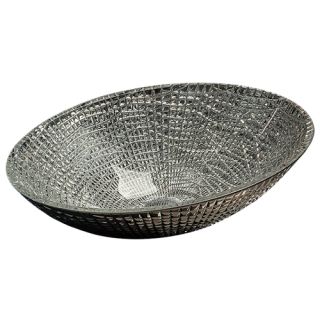 Раковина накладная Boheme серебро 815