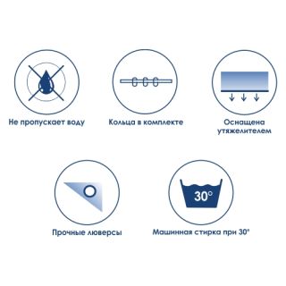 Wasserkraft Isen SC-40101 Шторка для ванной