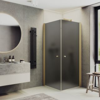 Душевой уголок MaybahGlass MGY-1299-3 90x90см золото