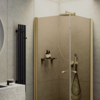 Душевой уголок MaybahGlass MGY-1302-3 90x90см золото