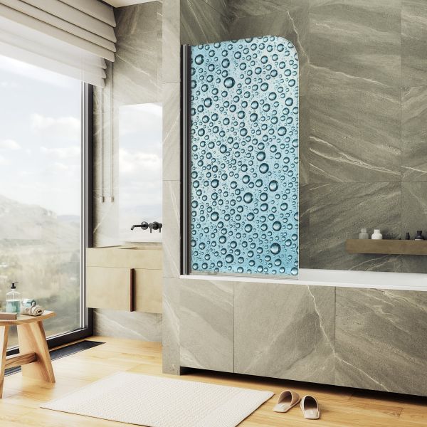 Шторка на ванну MaybahGlass ФП011 MGV-930-ФП011-6 80см фотопечать