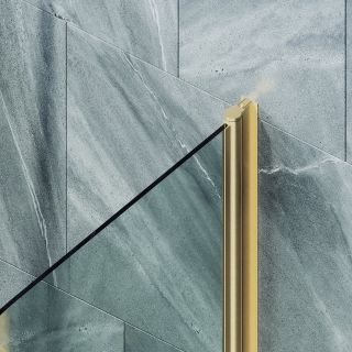 Шторка на ванну MaybahGlass -782-3 70см золото