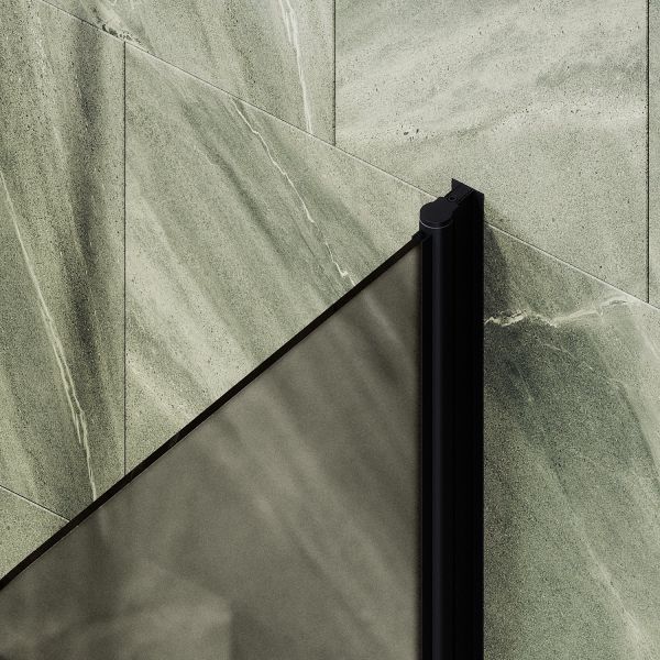 Шторка на ванну MaybahGlass MGV-790-6 80см чёрный