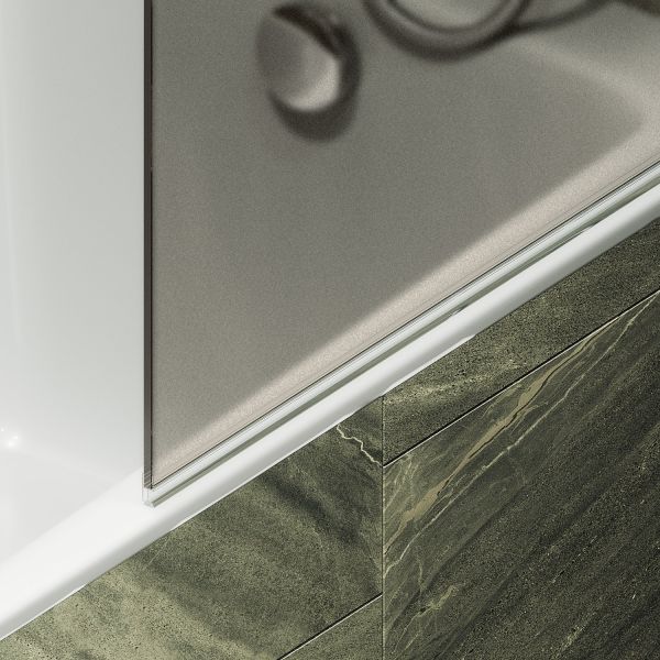 Шторка на ванну MaybahGlass MGV-772-6 50см чёрный