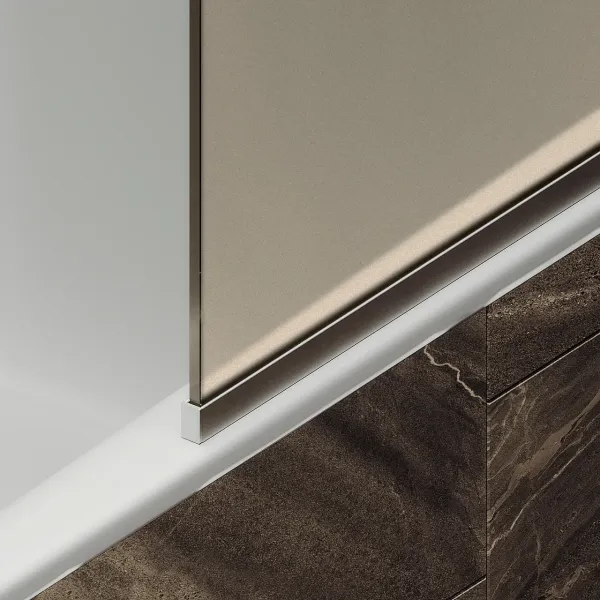 Шторка на ванну MaybahGlass MGV-73-5у 50см хром матовый