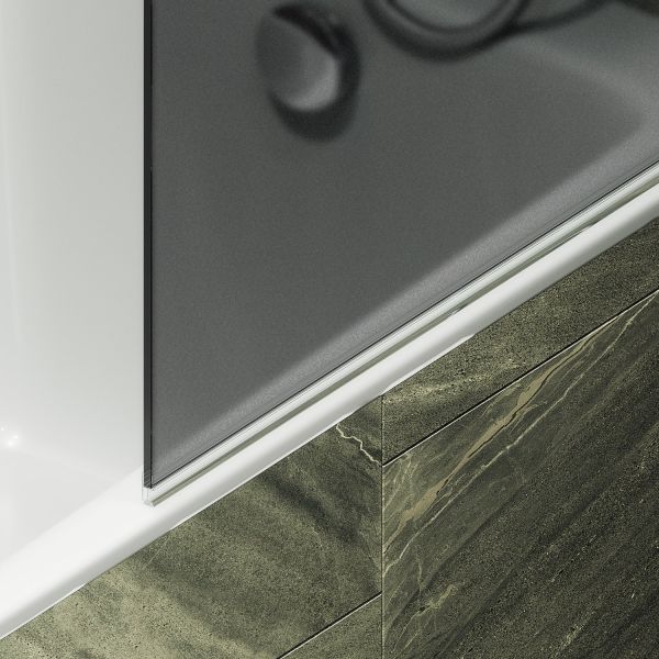 Шторка на ванну MaybahGlass MGV-780-6 60см чёрный