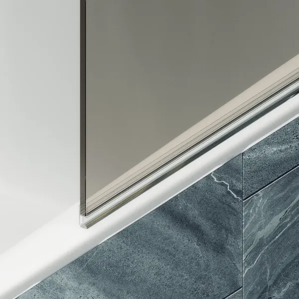 Шторка на ванну MaybahGlass MGV-616-3 70см золото