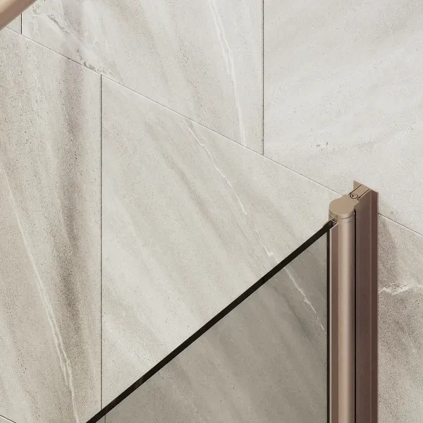 Шторка на ванну MaybahGlass MGV-601-2 40см бронза