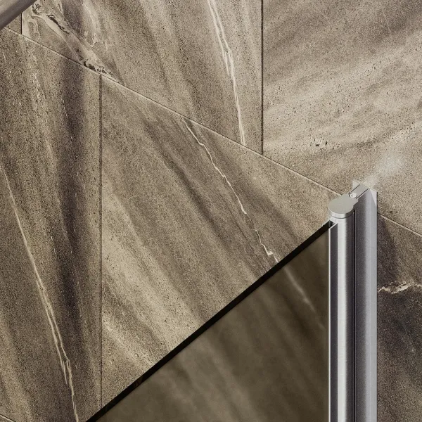 Шторка на ванну MaybahGlass MGV-625-5 80см хром матовый