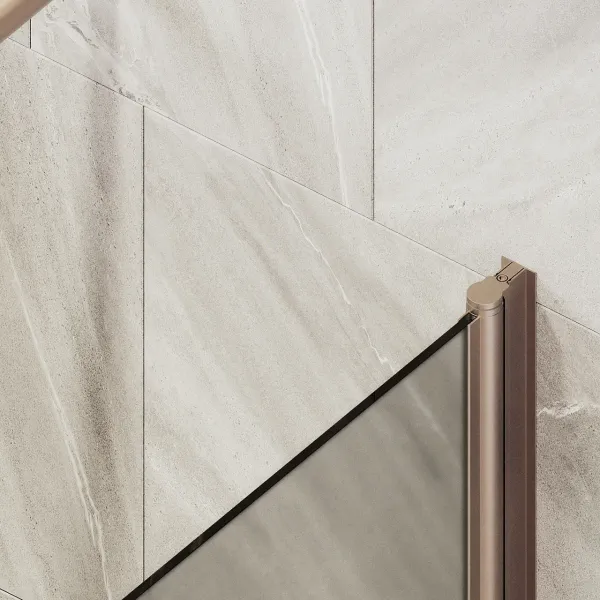 Шторка на ванну MaybahGlass MGV-602-2 40см бронза