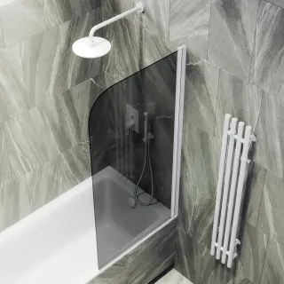 Шторка на ванну MaybahGlass MGV-618-1 70см белый