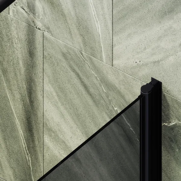 Шторка на ванну MaybahGlass MGV-613-6 60см чёрный