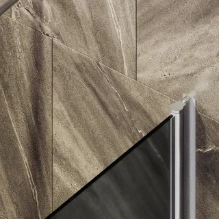 Шторка на ванну MaybahGlass MGV-619-5 70см хром матовый