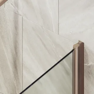 Шторка на ванну MaybahGlass MGV-610-2 50см бронза