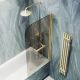 Шторка на ванну MaybahGlass MGV-777-3 60см золото