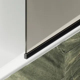 Шторка на ванну MaybahGlass MGV-69-6у 70см чёрный