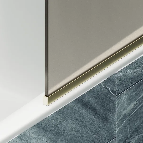 Шторка на ванну MaybahGlass MGV-76-3у 80см золото