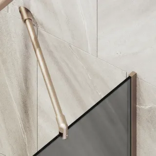 Шторка на ванну MaybahGlass MGV-88-2у 80см бронза