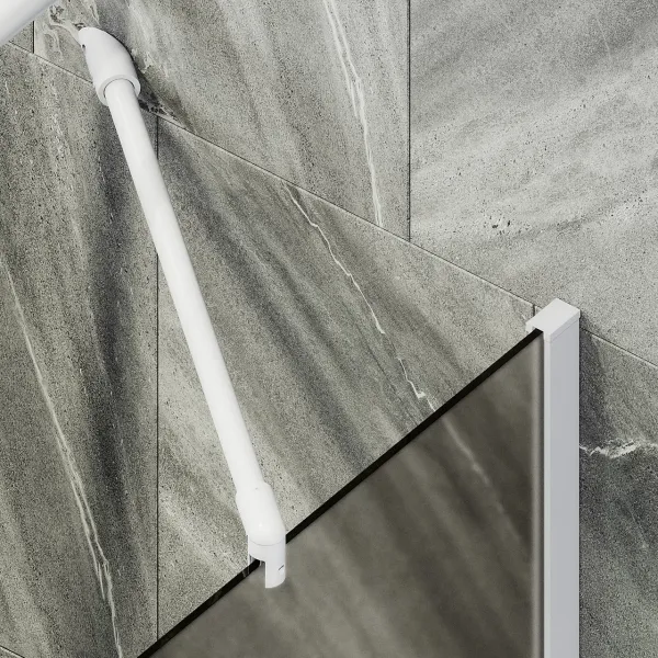 Шторка на ванну MaybahGlass MGV-76-1ш 80см белый