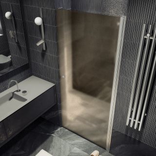 Душевая дверь MaybahGlass MGD-805-5 80см хром матовый