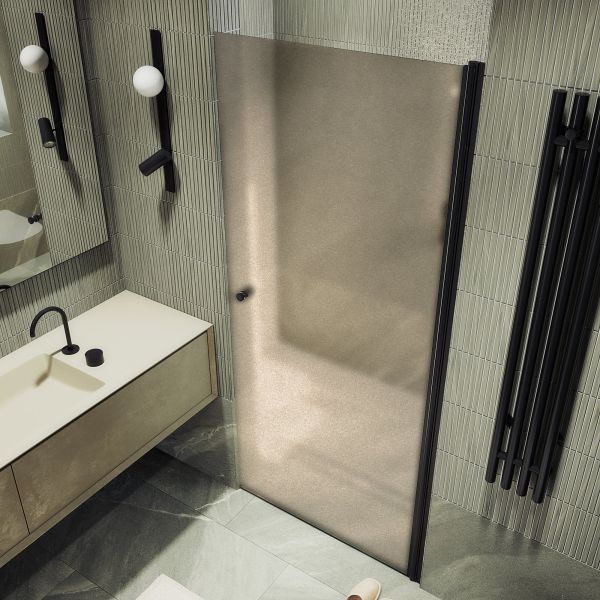 Душевая дверь MaybahGlass MGD-805-6 80см чёрный